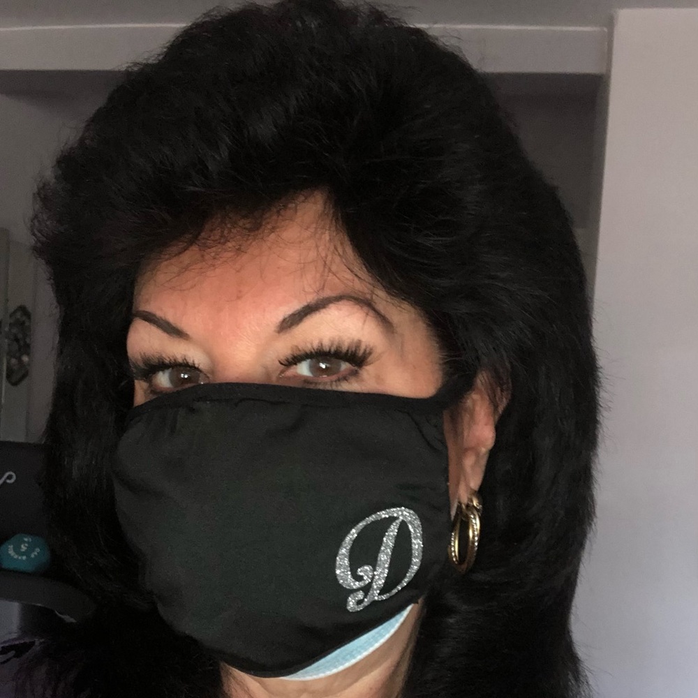 Monogram Initial Face Mask